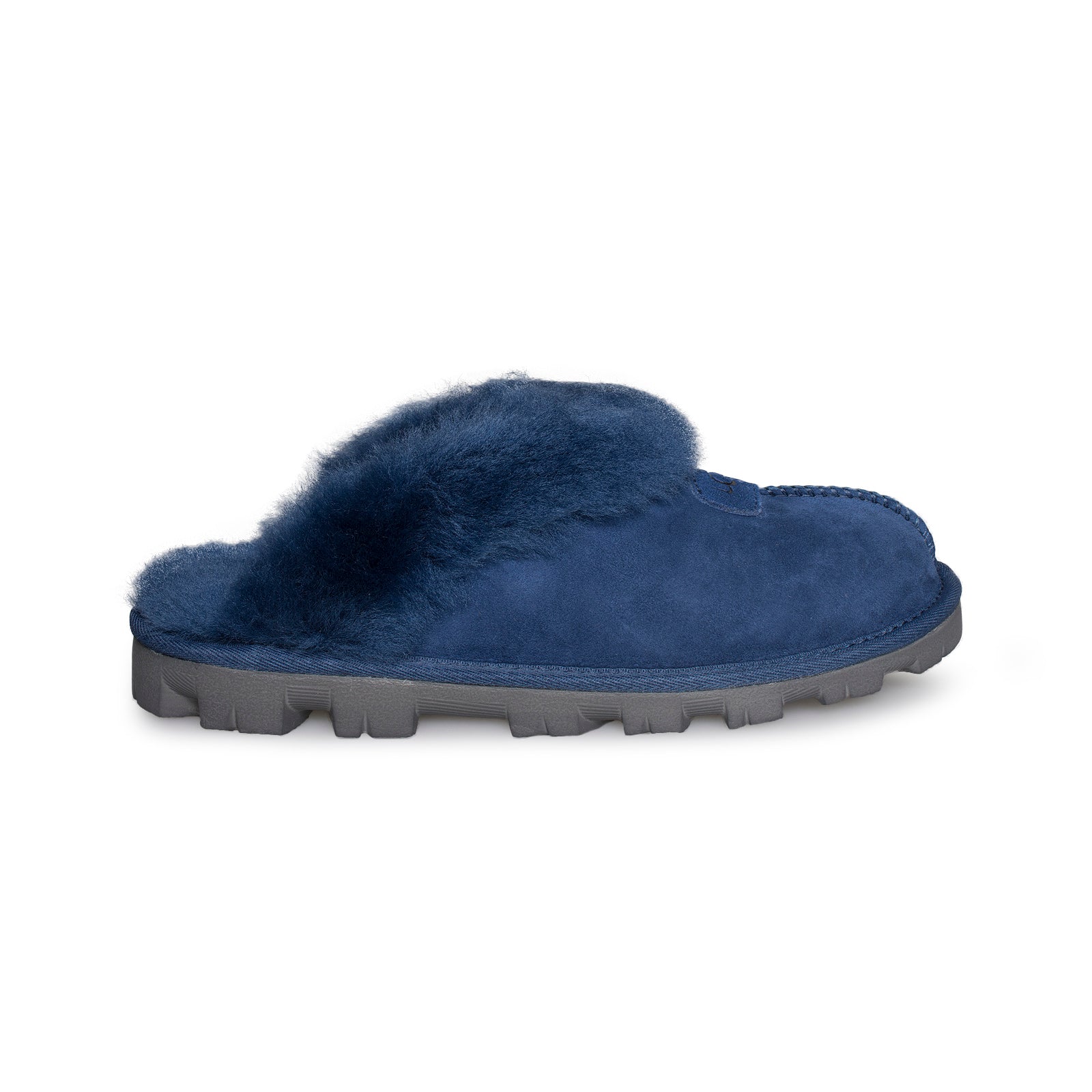 dark blue ugg slippers