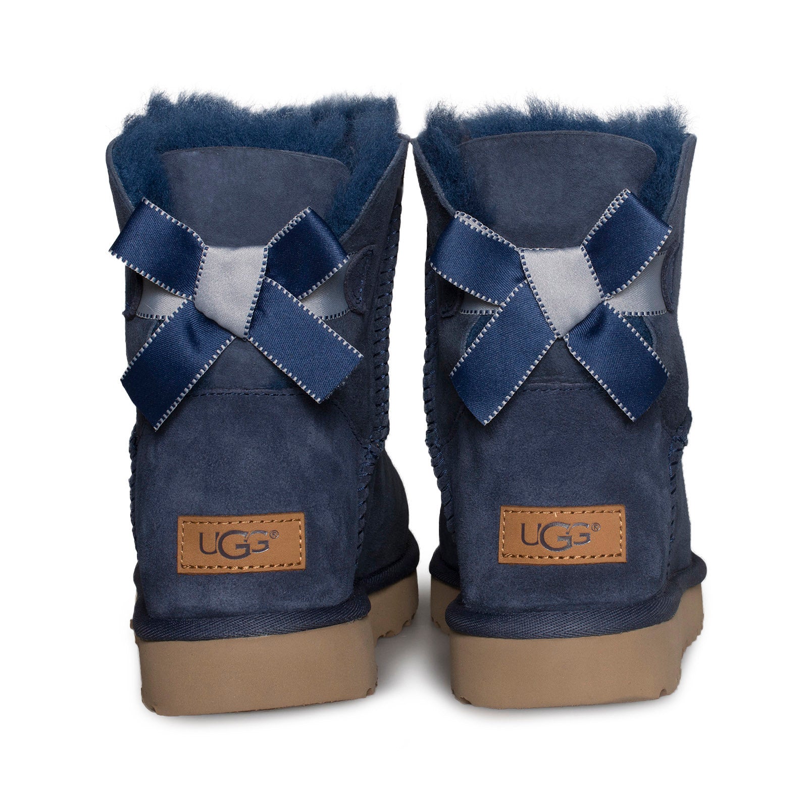 navy blue uggs with bows