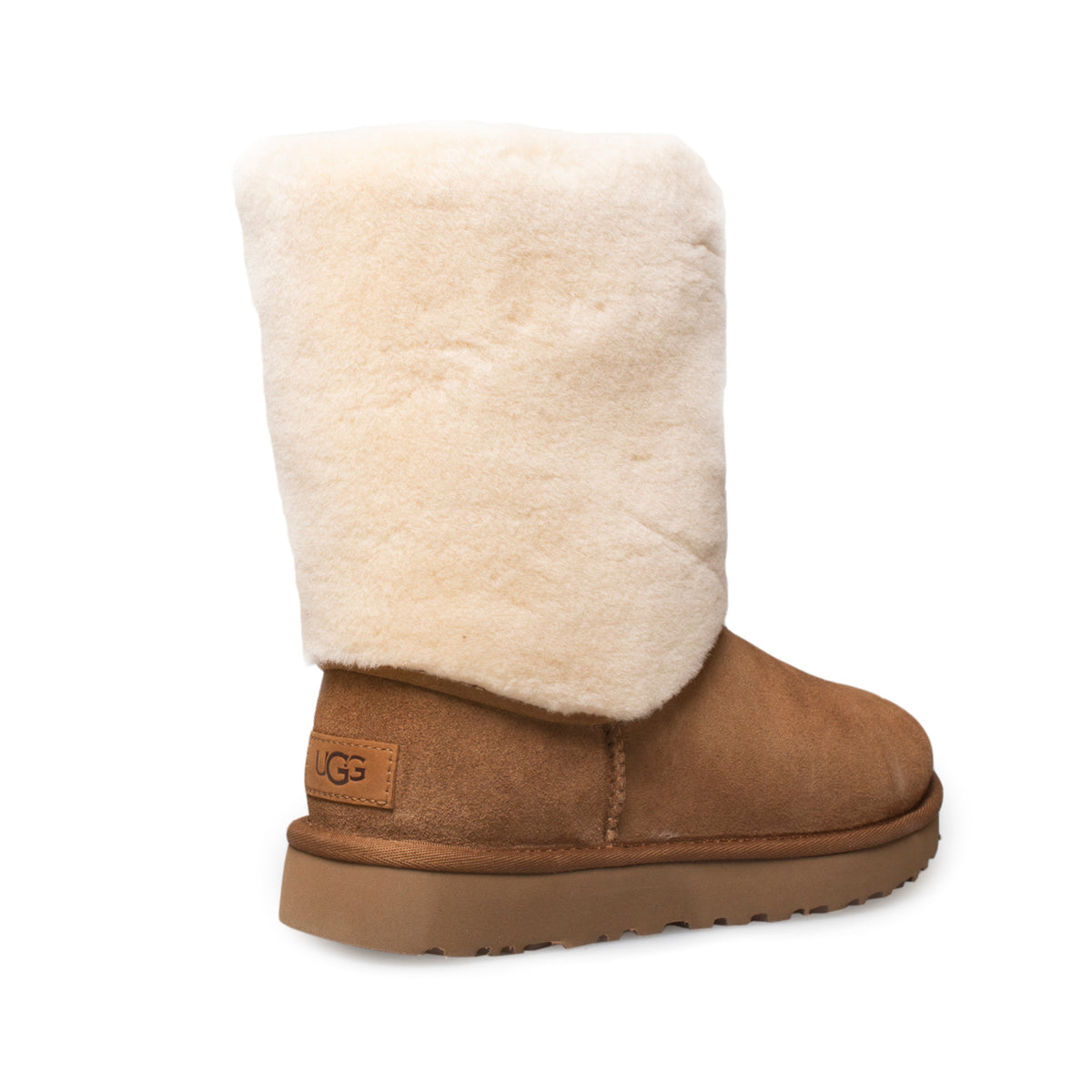 UGG Classic Short II Sherpa Cuff Chestnut Boots - Women's – MyCozyBoots