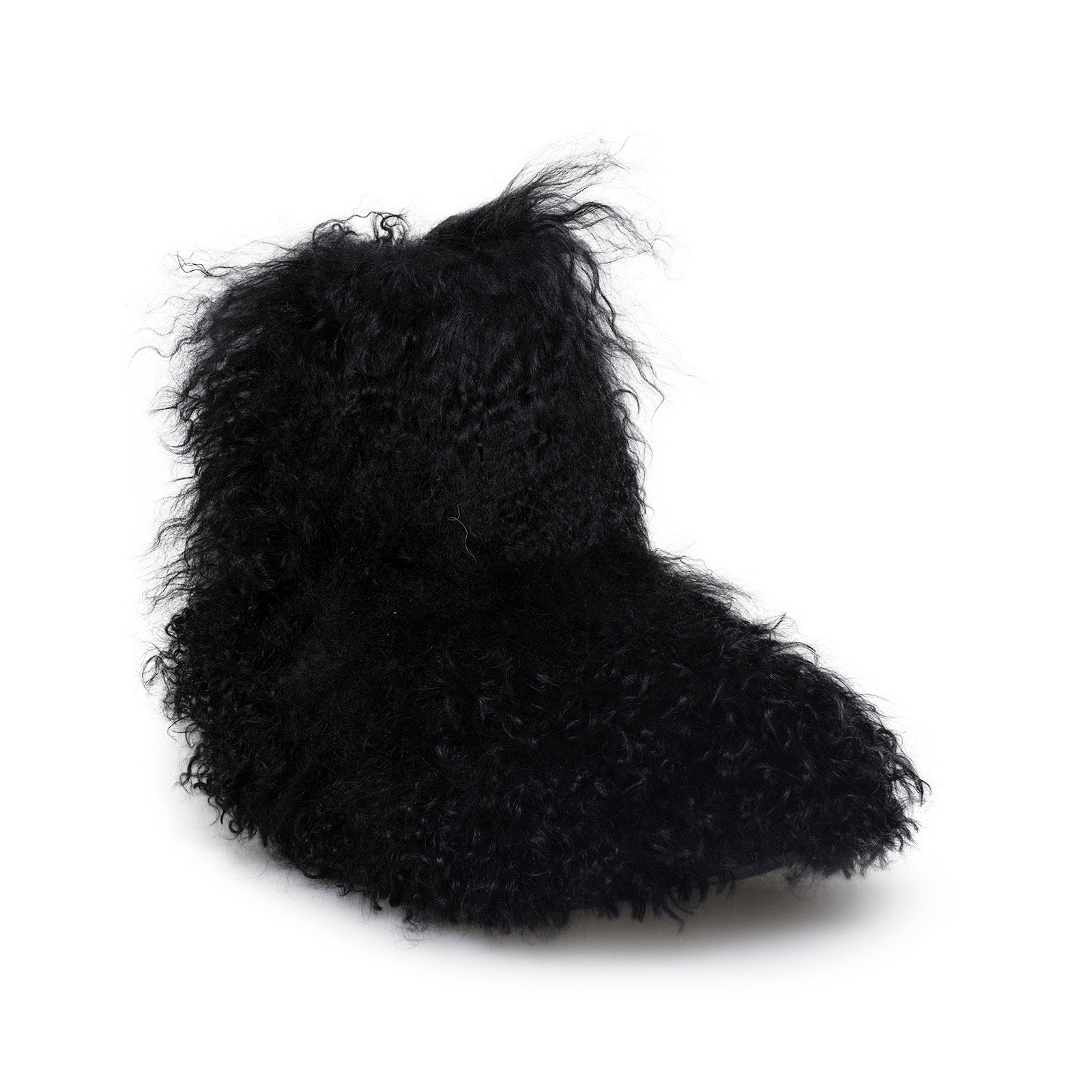 UGG Fluff Momma Mongolian Black Boots - MyCozyBoots