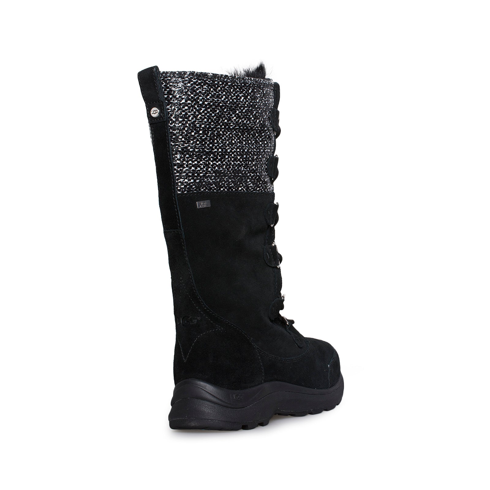 UGG Atlason Frill Black Boots – MyCozyBoots