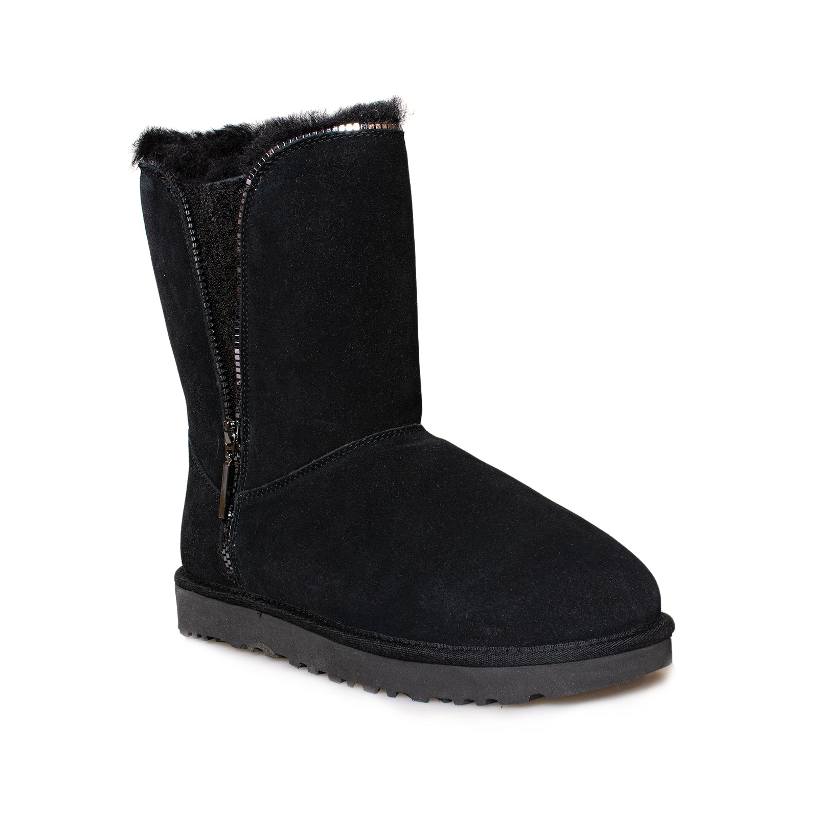 UGG Classic Zip Black Boot's - Women's – MyCozyBoots