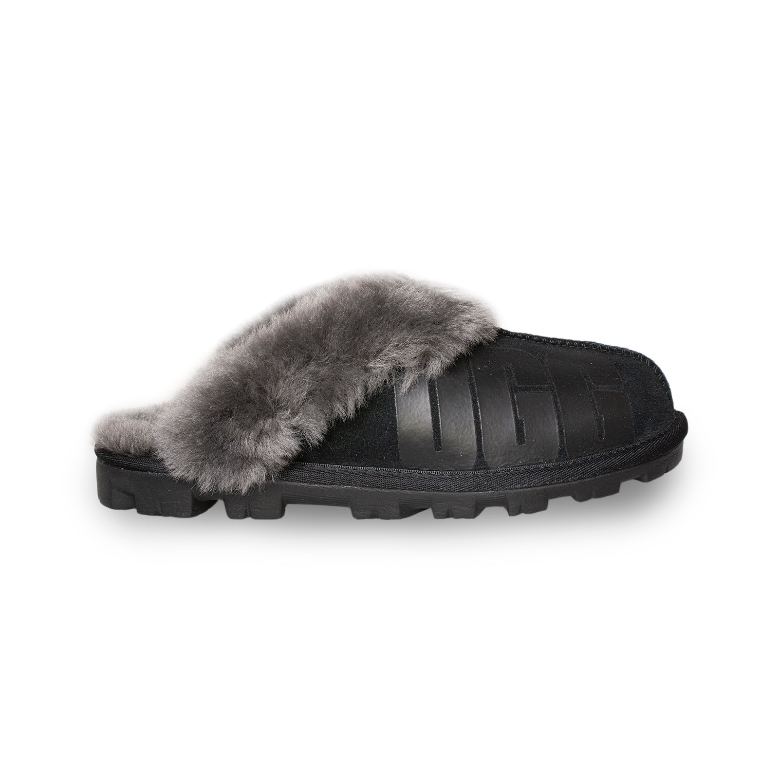 UGG Coquette Rubber Black Slippers - Women's – MyCozyBoots