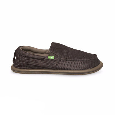 Sanuk Vagabond Mesh Brown Shoes - Men's – MyCozyBoots