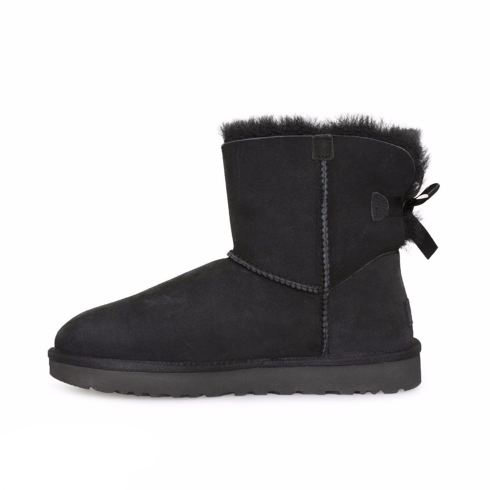 UGG Mini Bailey Bow II Black Boots - Youth - MyCozyBoots