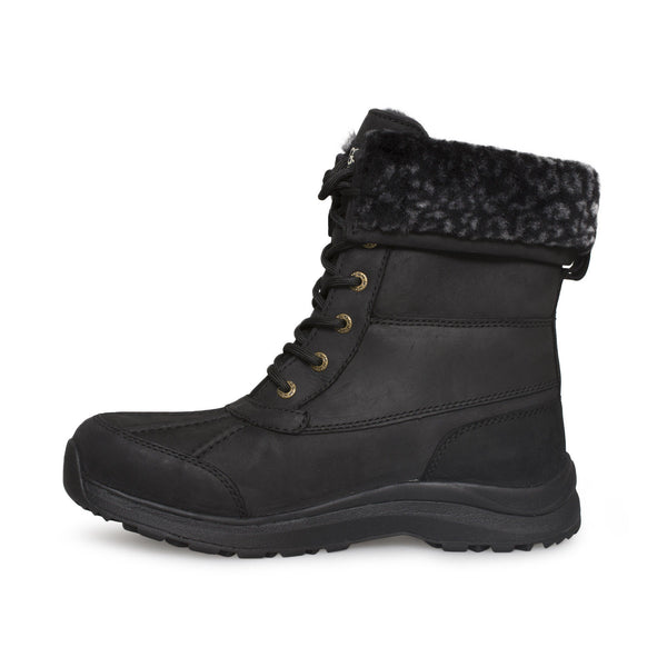 UGG Adirondack III Black Leopard Boots - MyCozyBoots