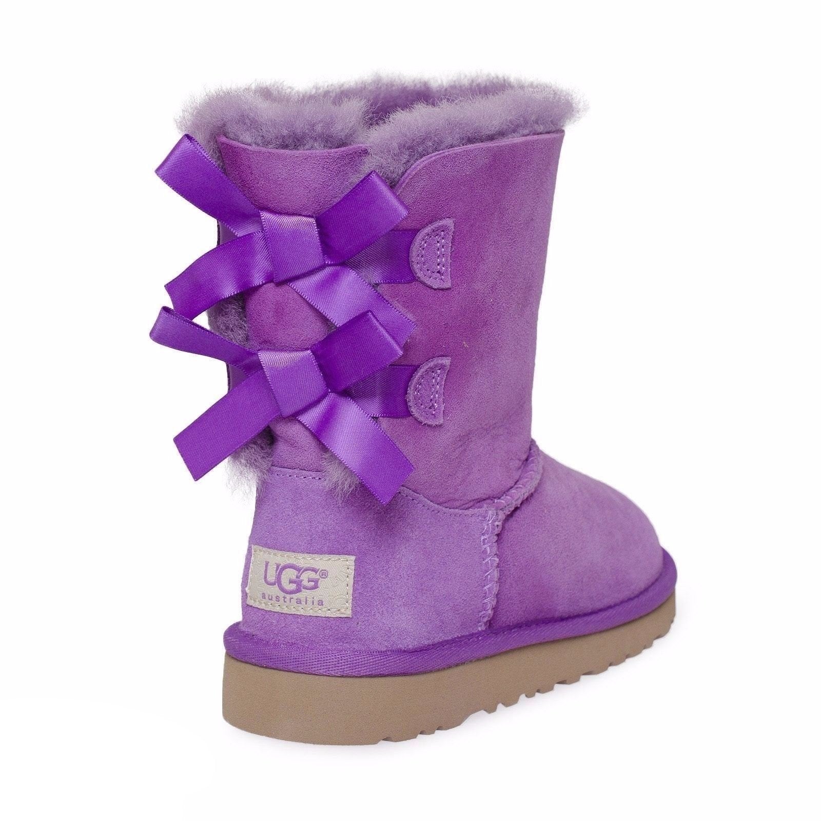 light purple uggs with bows