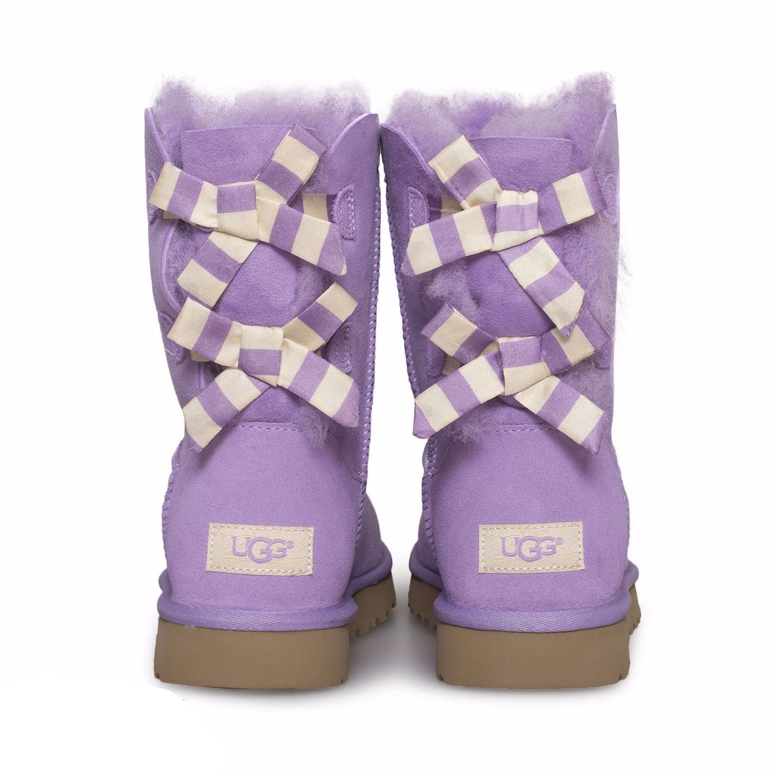 purple uggs with bows