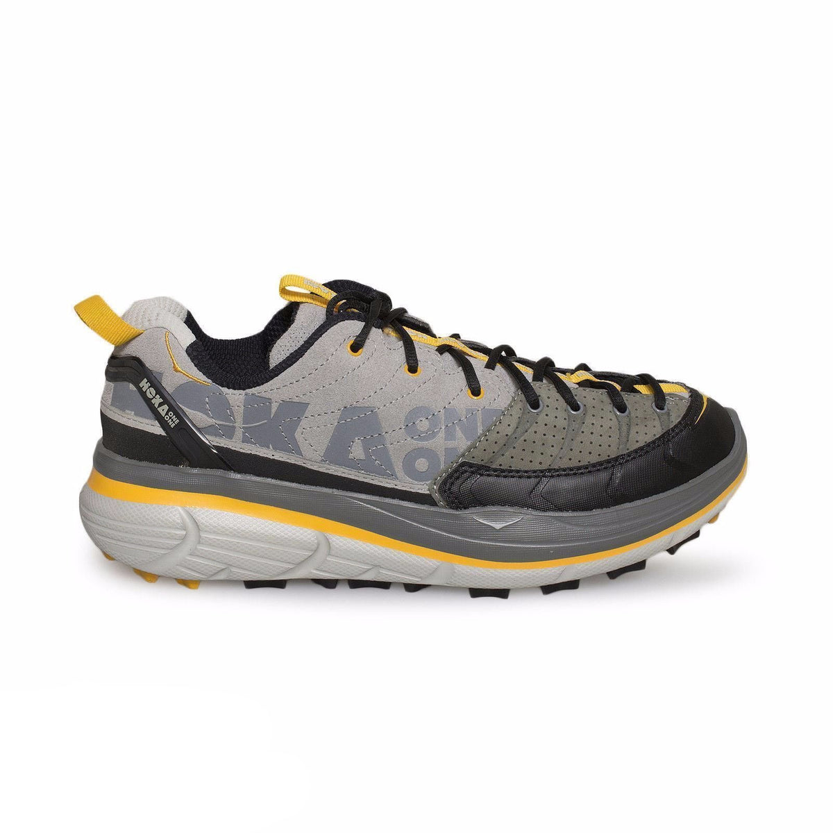 Hoka One One Tor LTR Low Grey / Yellow / Black Hiking Shoes – MyCozyBoots