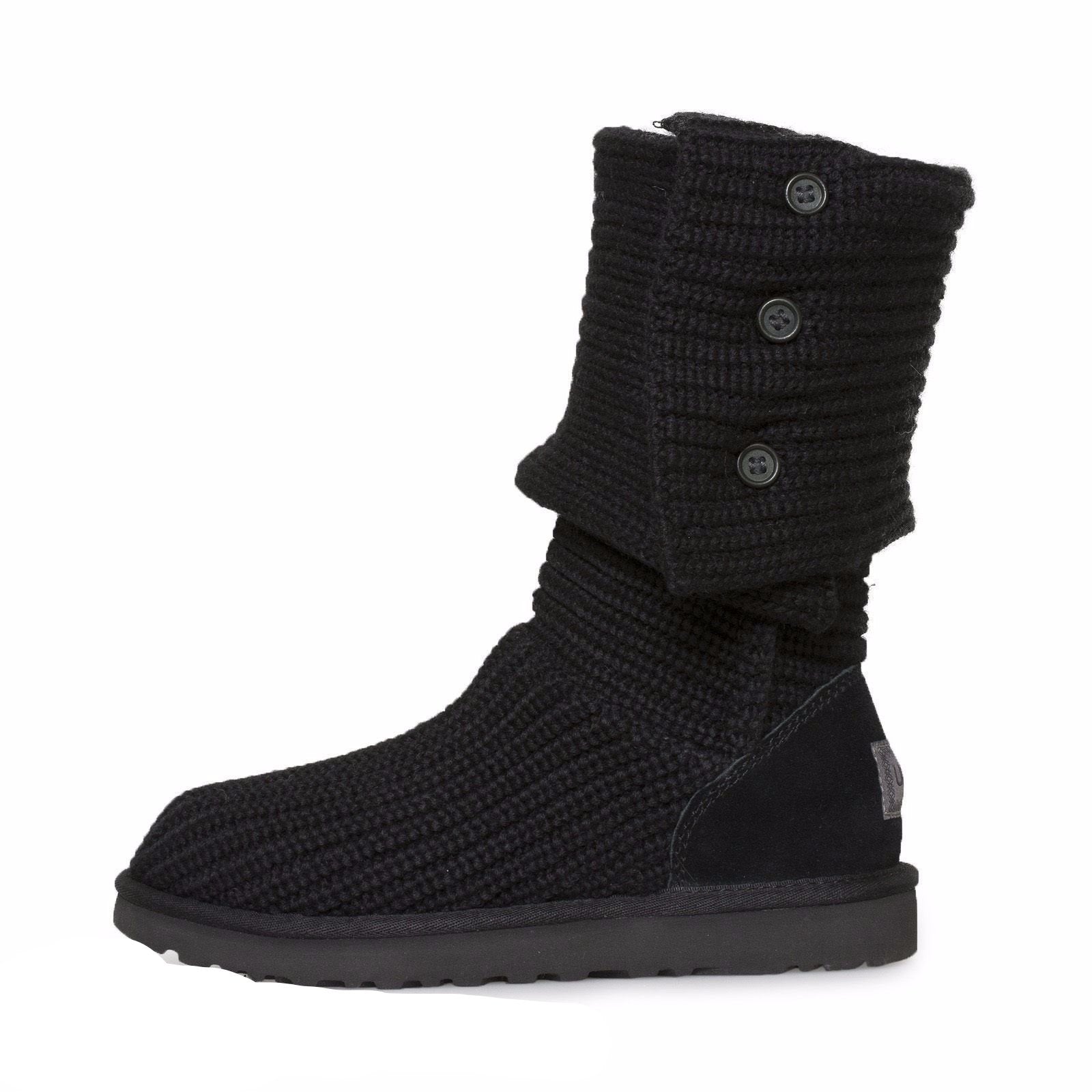 UGG Classic Cardy Black Boots – MyCozyBoots