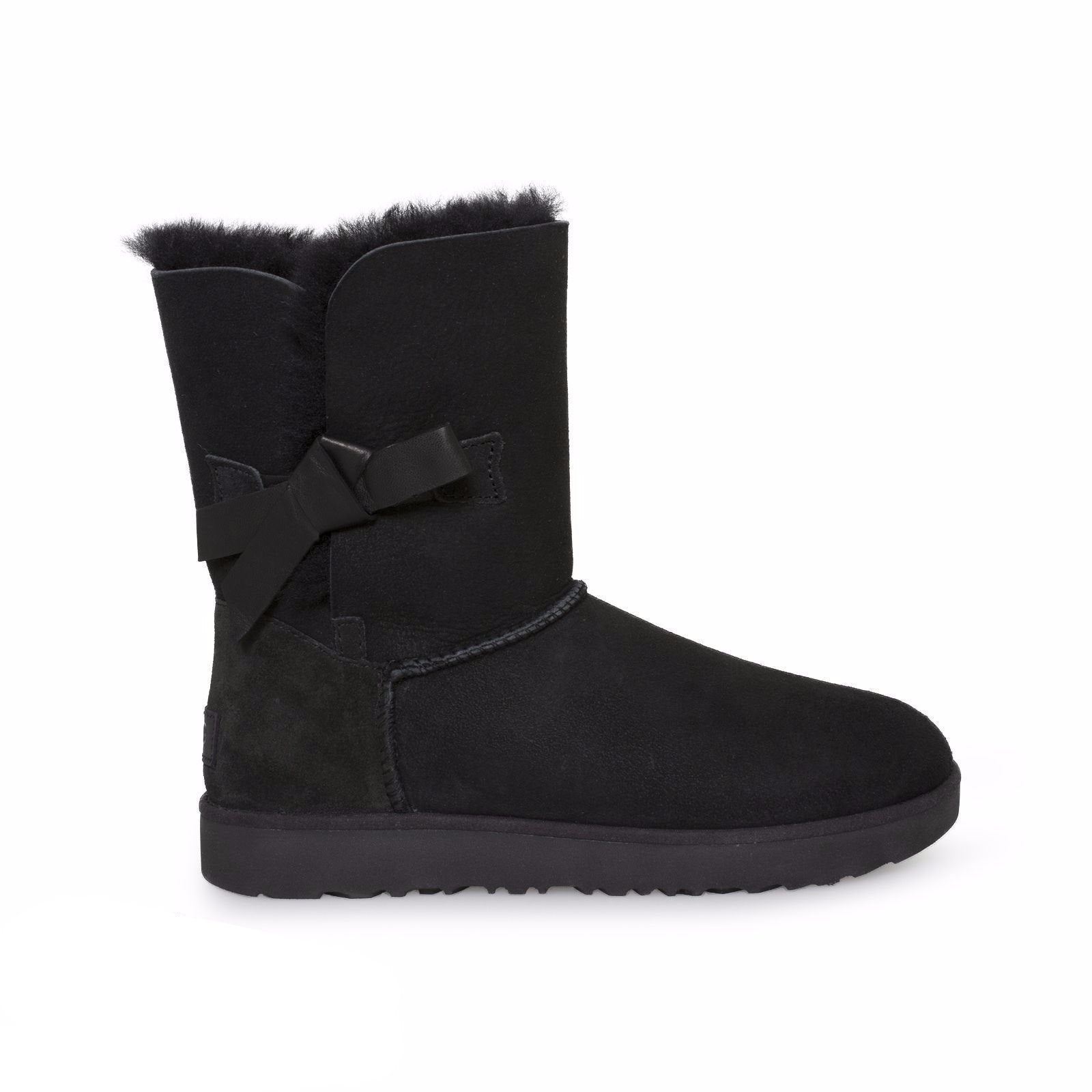 UGG Classic Knot Short Black Boots - MyCozyBoots
