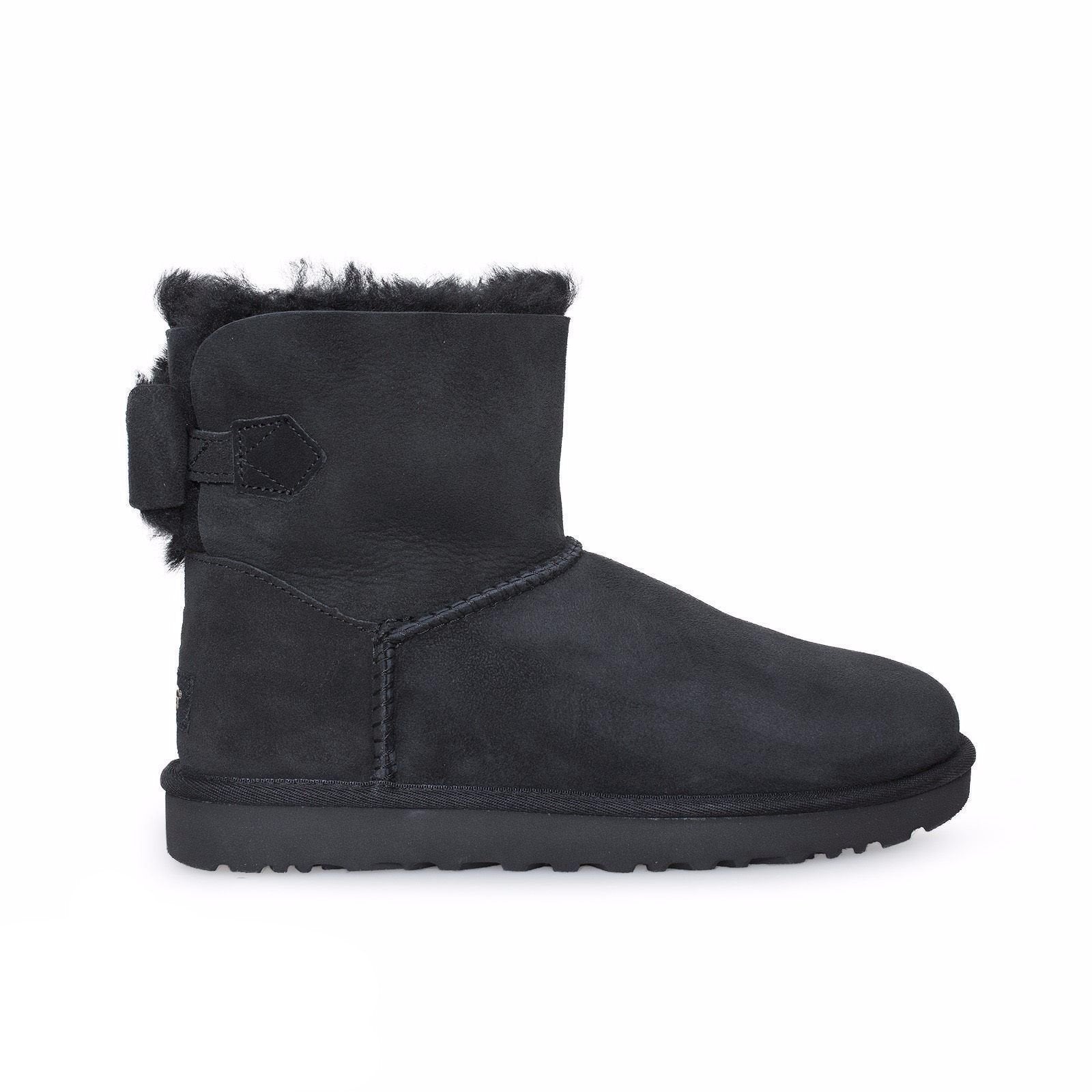 ugg naveah shearling bow boots black