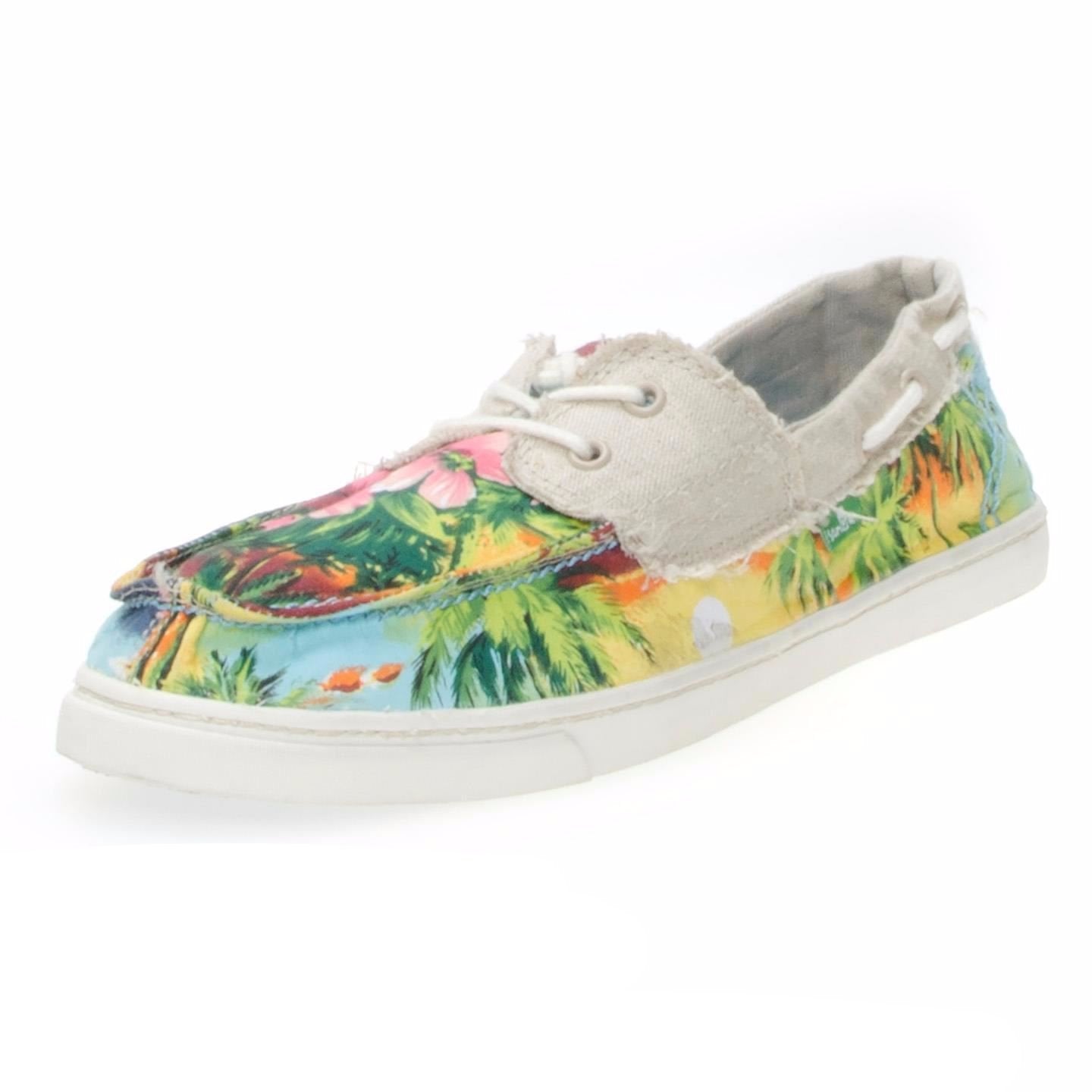 hawaiian print shoes