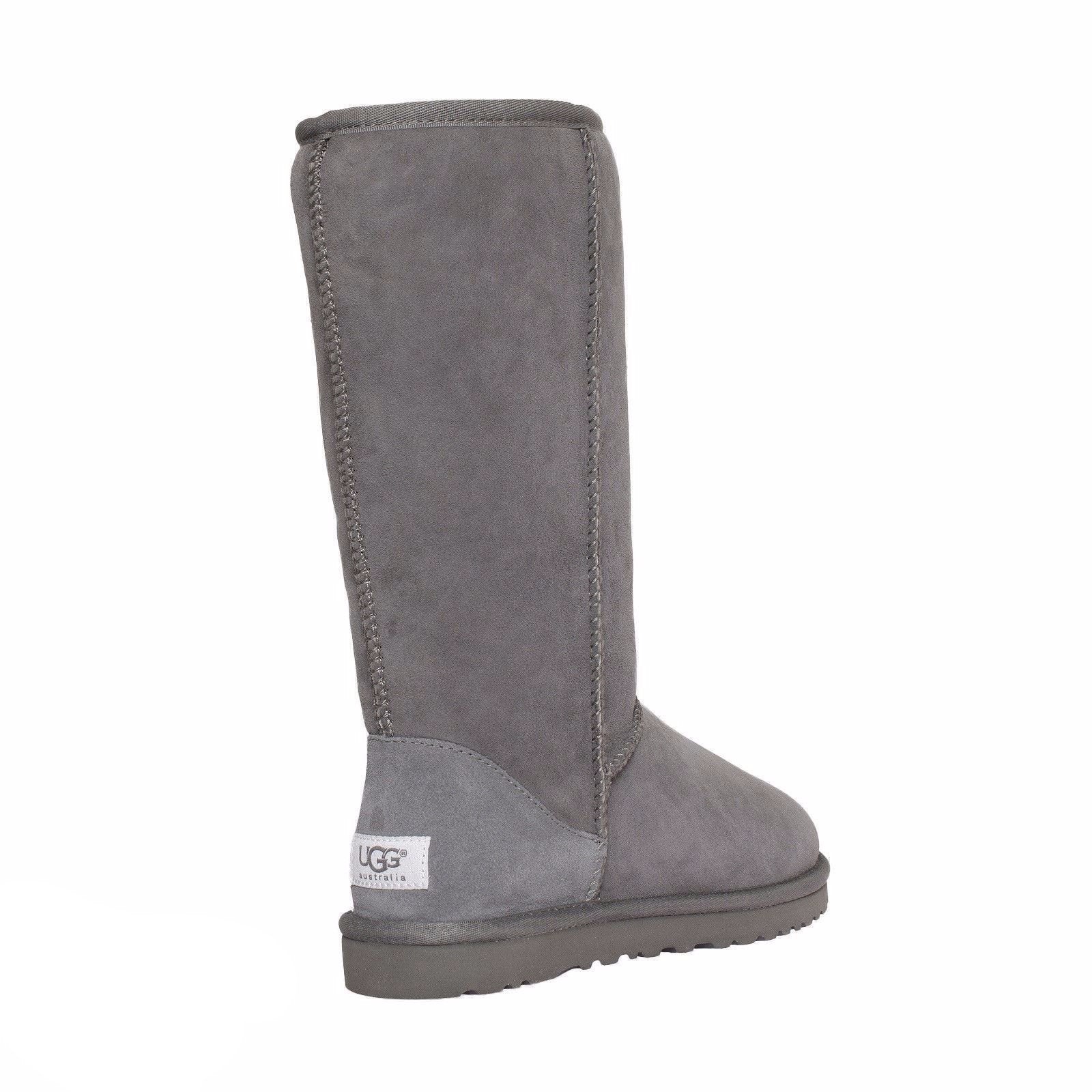 grey ugg tall boots