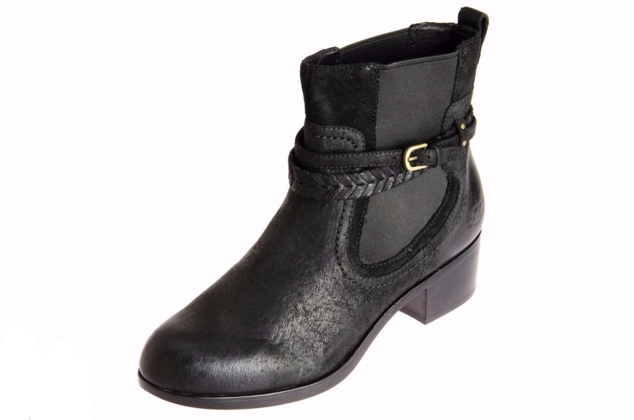 black leather ankle boots australia