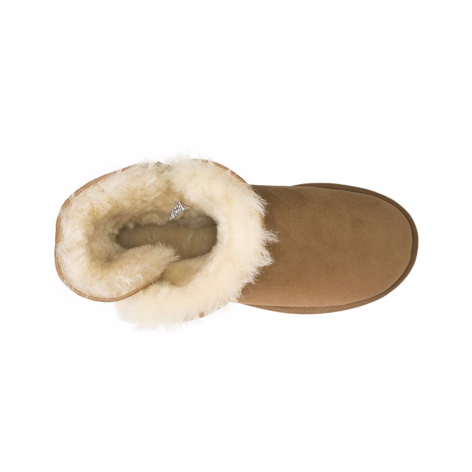 ugg mini bailey button ii chestnut boots