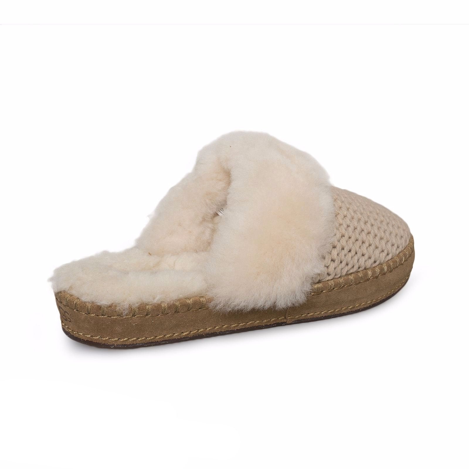 UGG Aira Knit Cream Slippers - MyCozyBoots