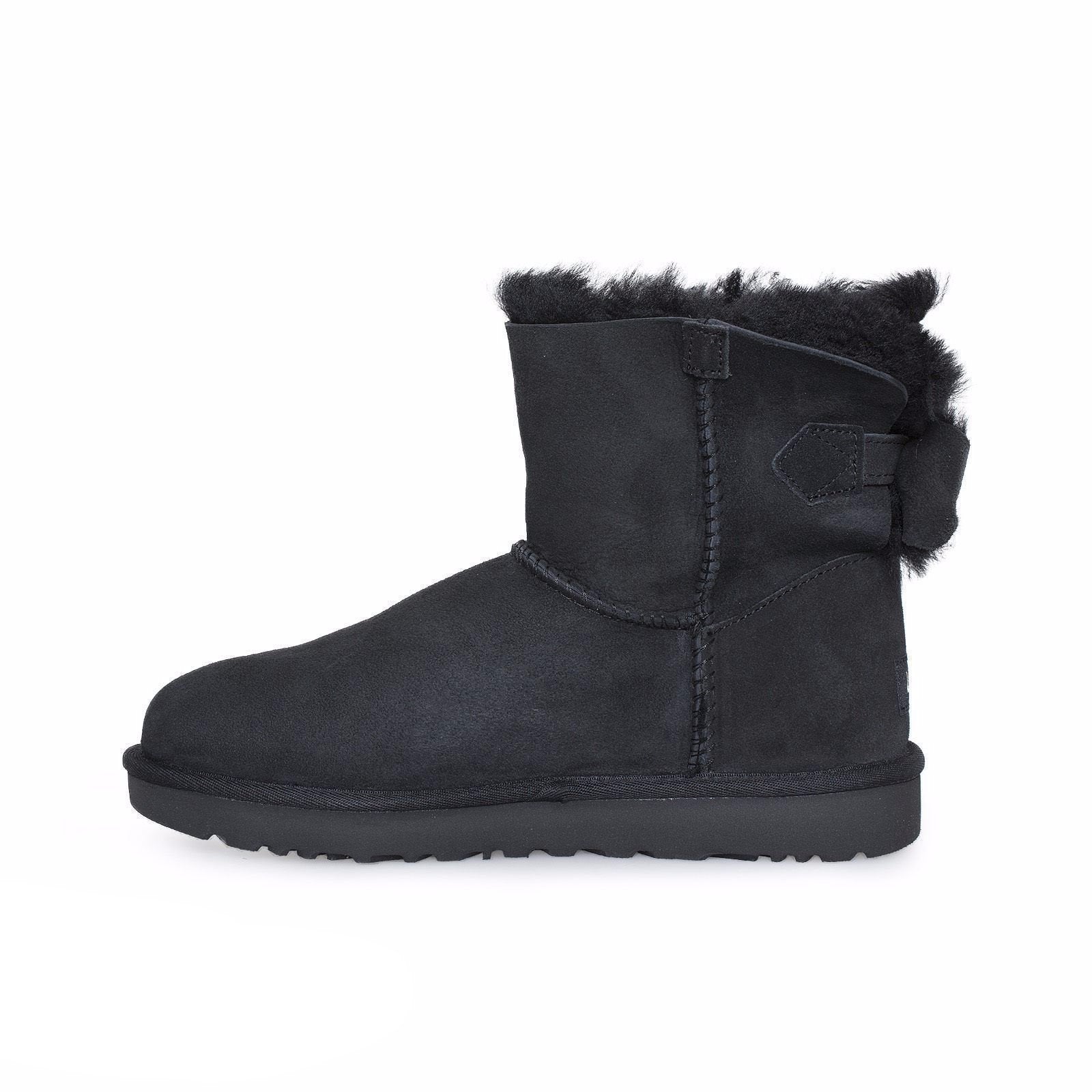 ugg naveah shearling bow boots black