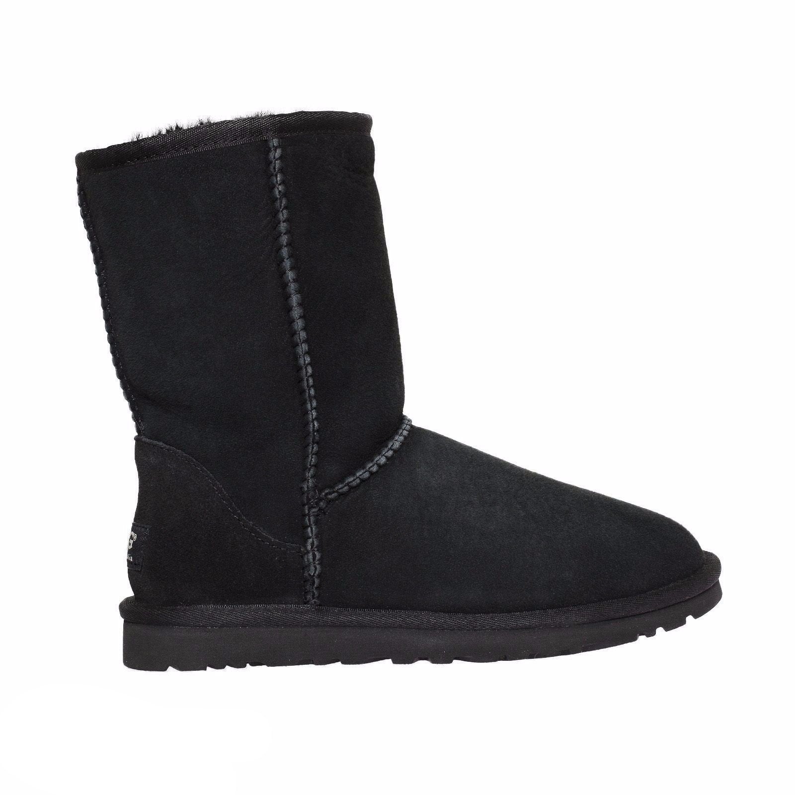 UGG Classic Short Black Boots - MyCozyBoots