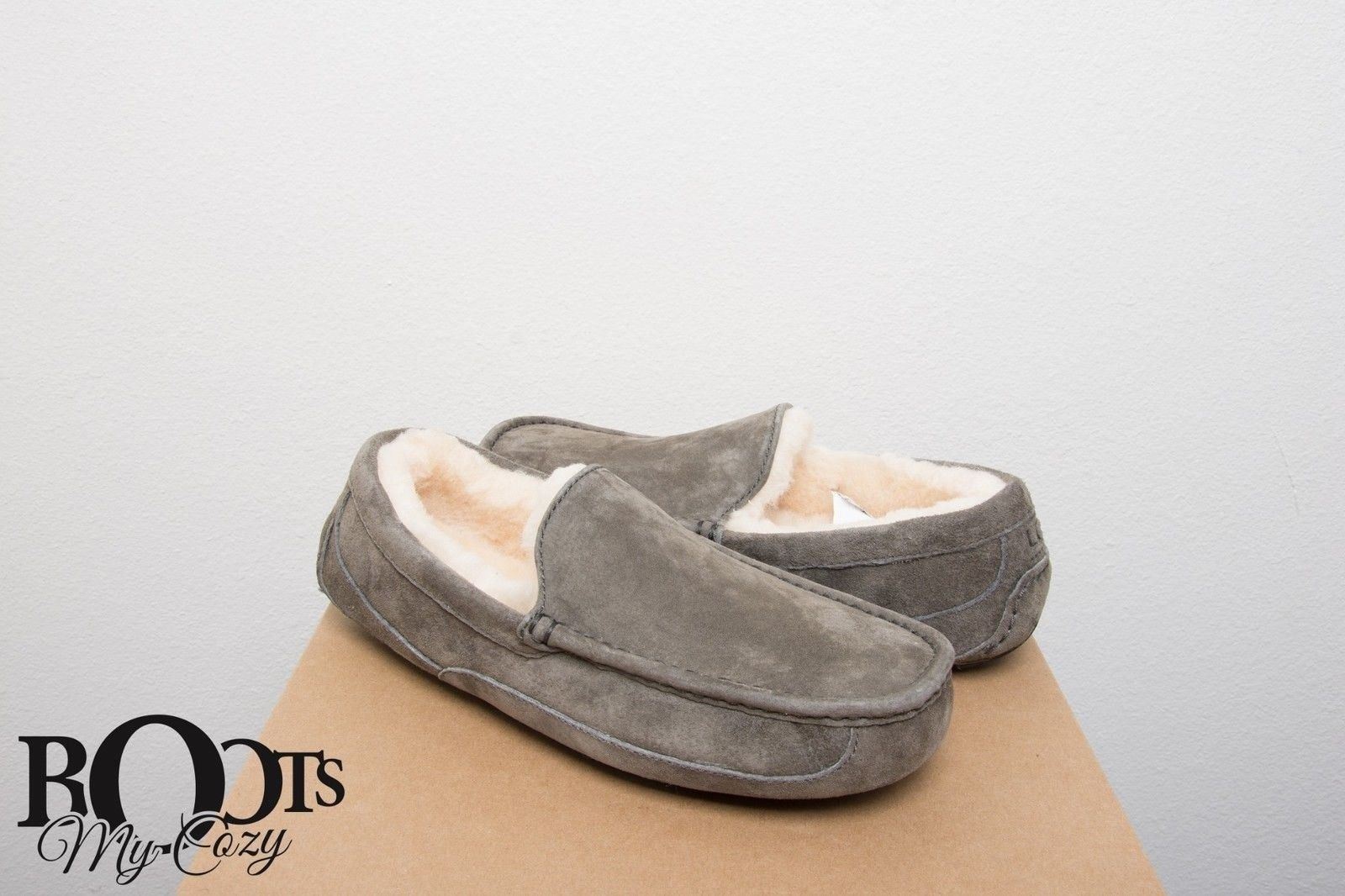 charcoal ugg slippers