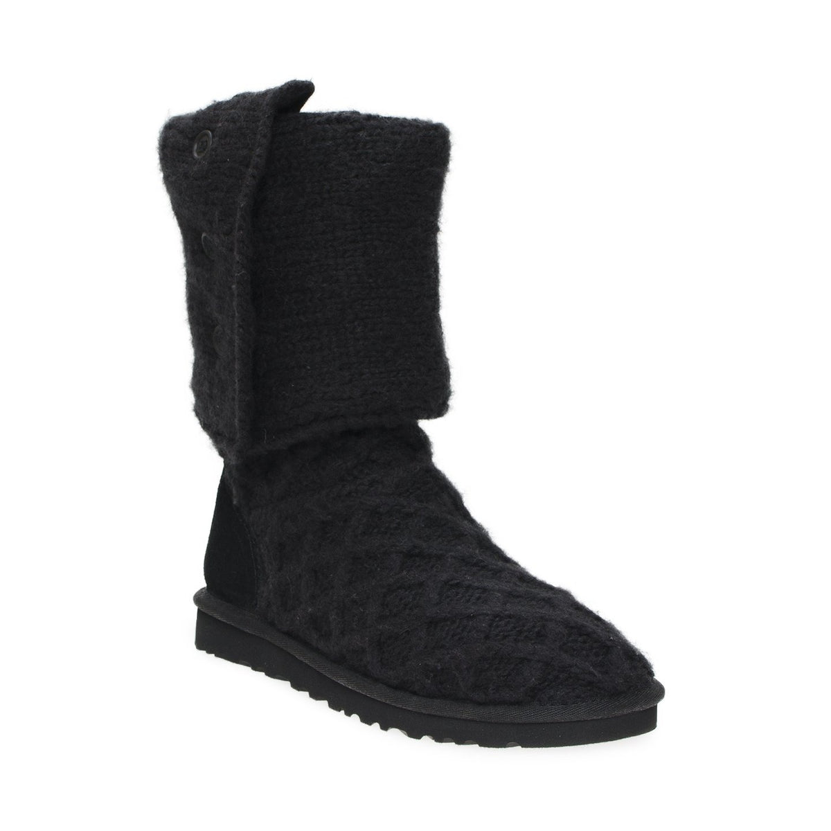 UGG Lattice Cardy Black Boots - Women's – MyCozyBoots