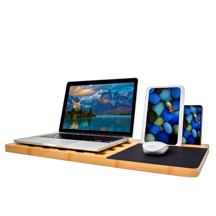 Laptop Lap Desk Tray Board Organic Bamboo Multi Tasking Laptop