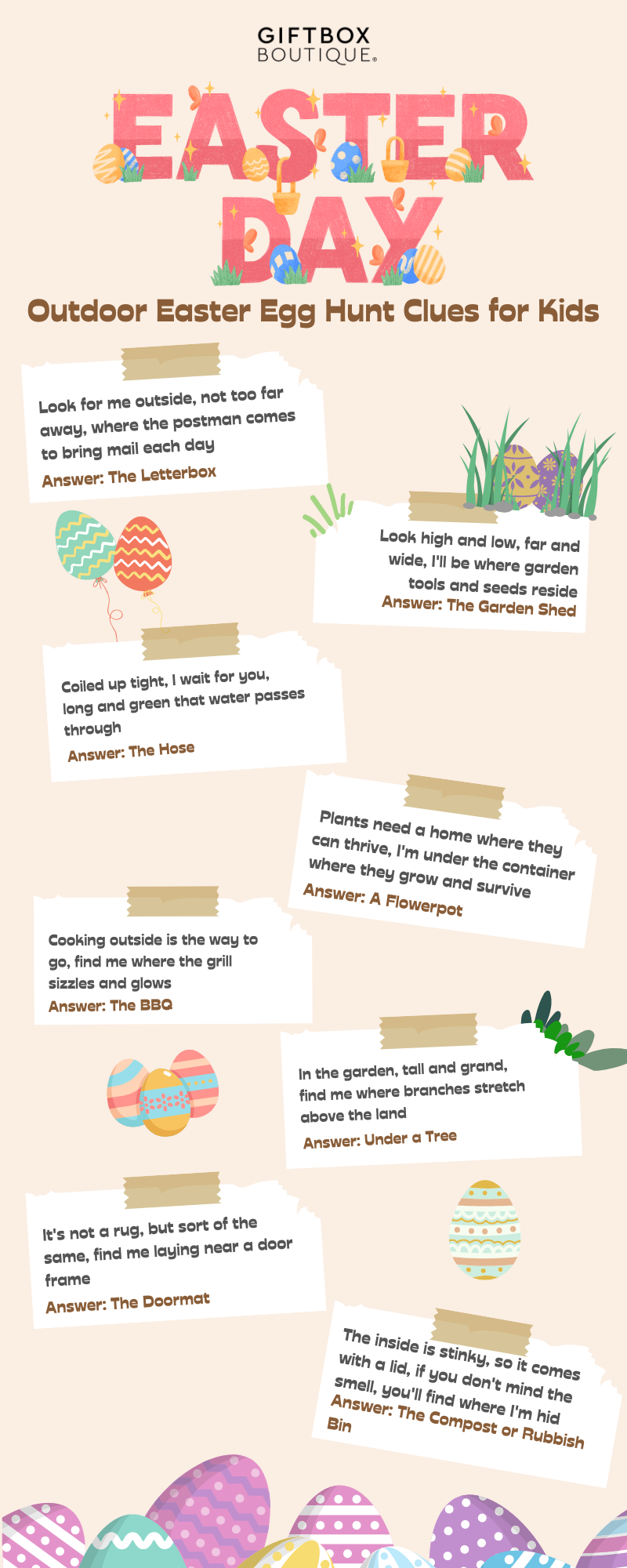 Outdoor Easter Egg Hunt Riddles