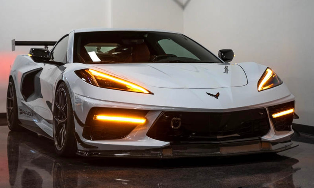 2020+ C8 Corvette LED DRL Grille Bezel Light Bars Vette Lights