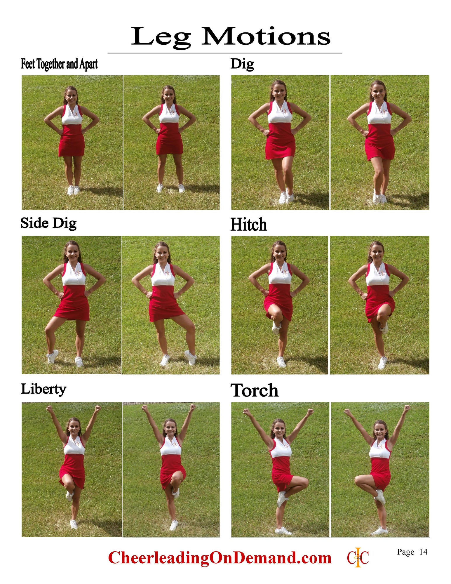 Cheerleading Motions Ebook Program Cheer And Dance On Demand