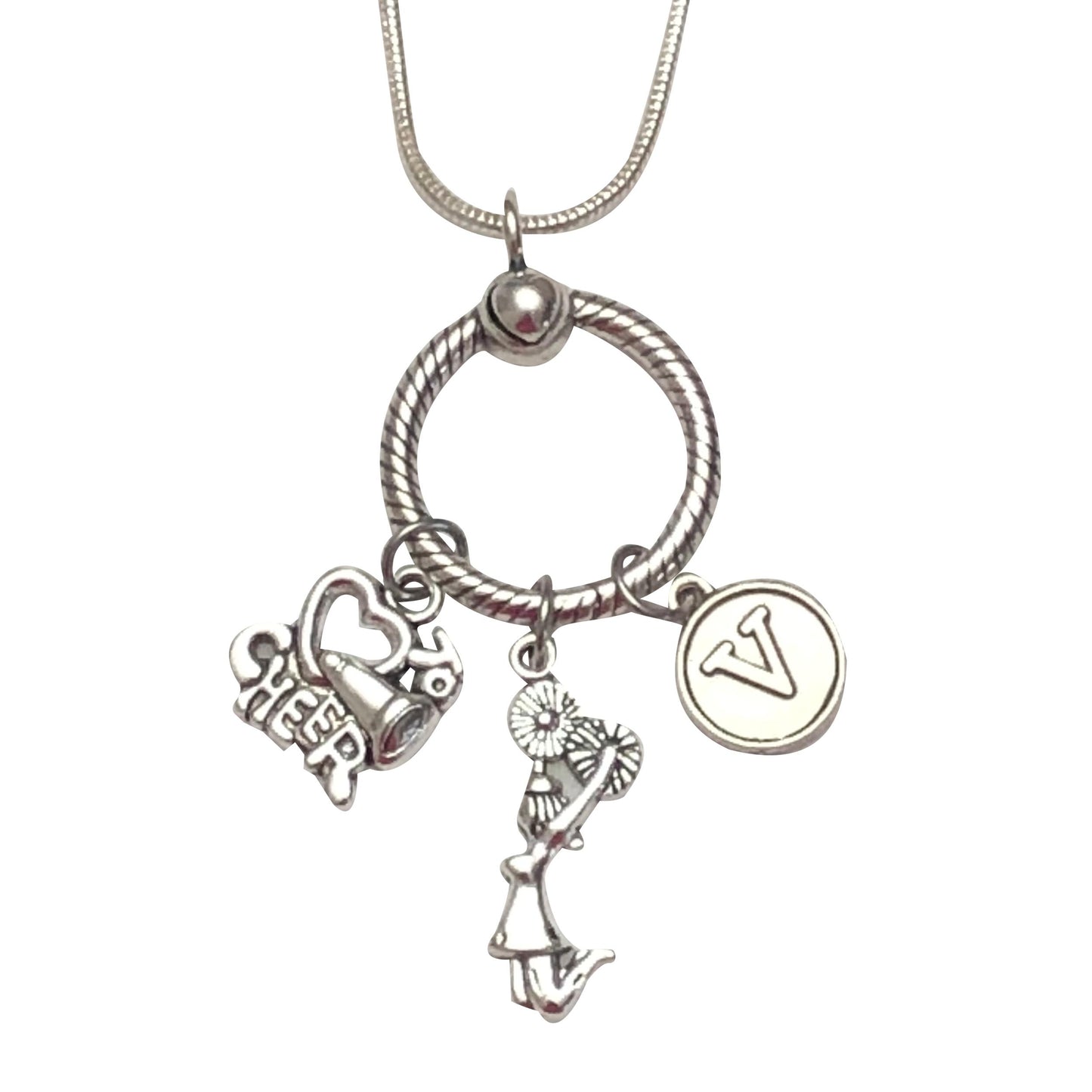 Cheerleader Charm - Choose from Silver or Gold-Plate - BeadifulBABY