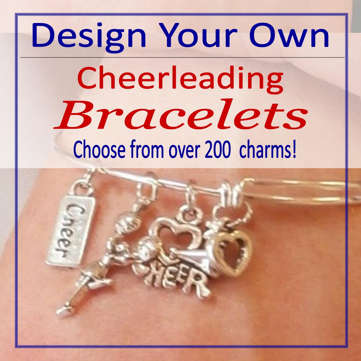 Personalize Your Own Cheerleading Charm Bracelet – Cheer and Dance On Demand