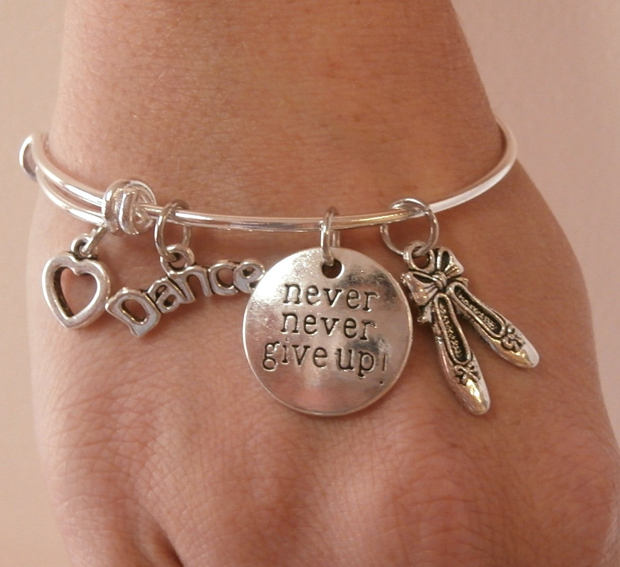 Personalized DANCER Charm Bracelet For Girls - Charming Diva Boutique