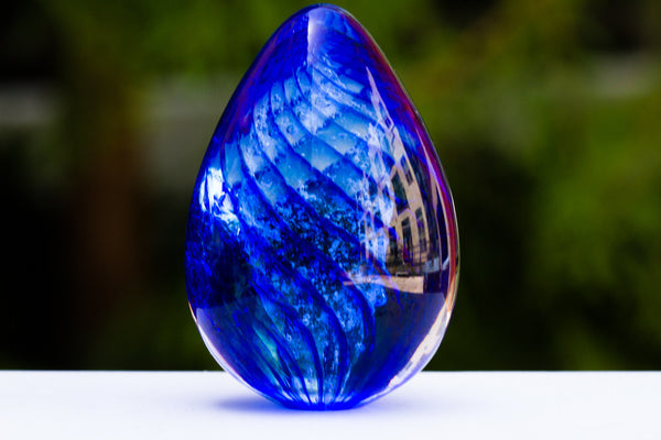 Glass Egg with Cremains
