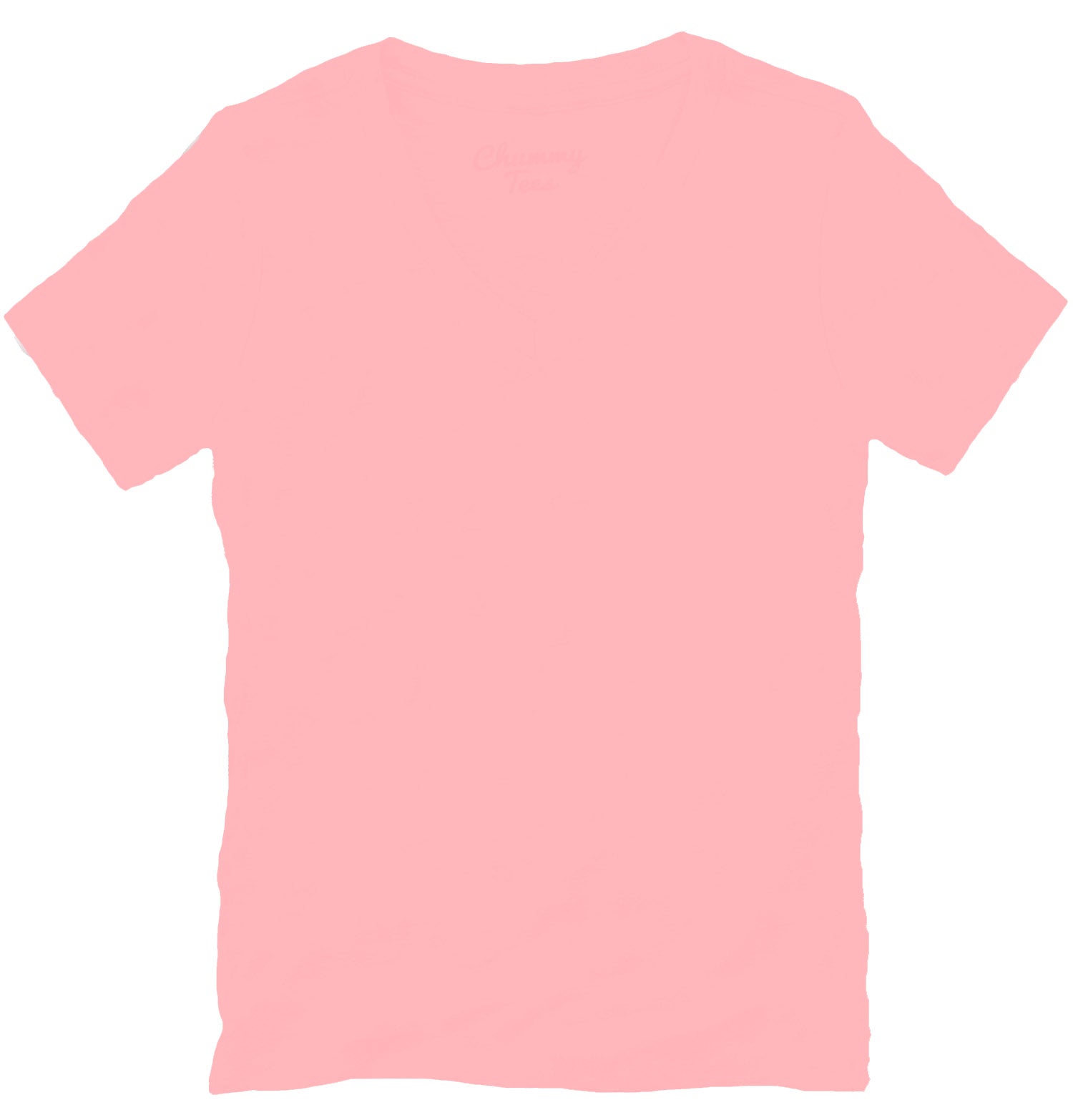 Womens Light Pink V-Neck Shirt