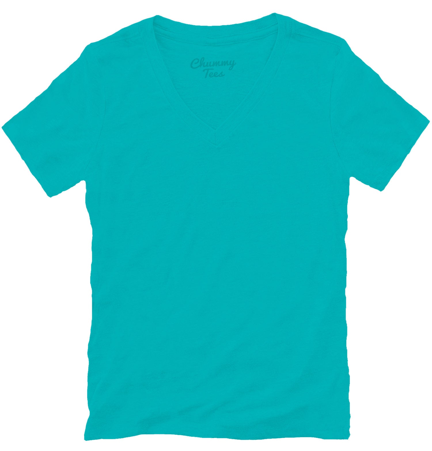 Womens Turquoise V-Neck Shirt