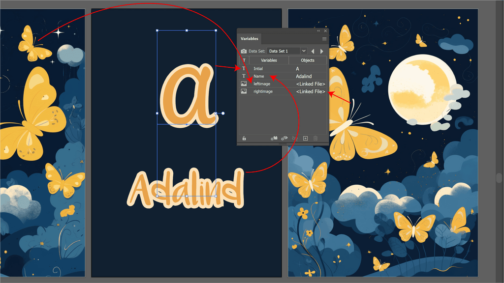 Binding Placeholders to Variable Data in Adobe Illustrator