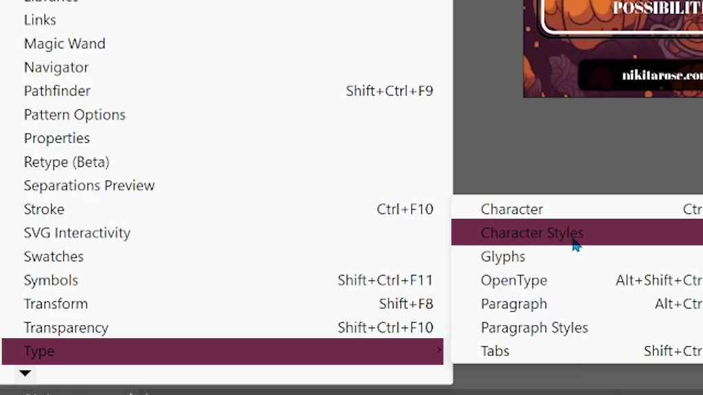 Adobe Illustrator Tutorial Changing Default Font For Your Templates - Step Type Character Styles