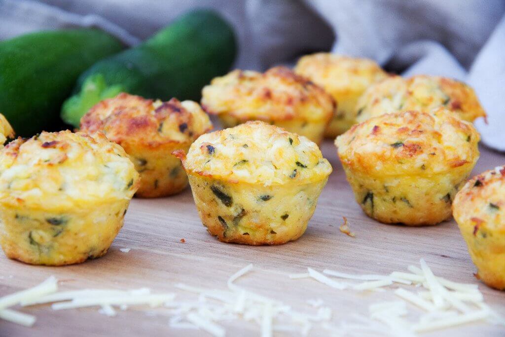 Cheesy Zucchini Mini Muffins - LunchBox Inc.