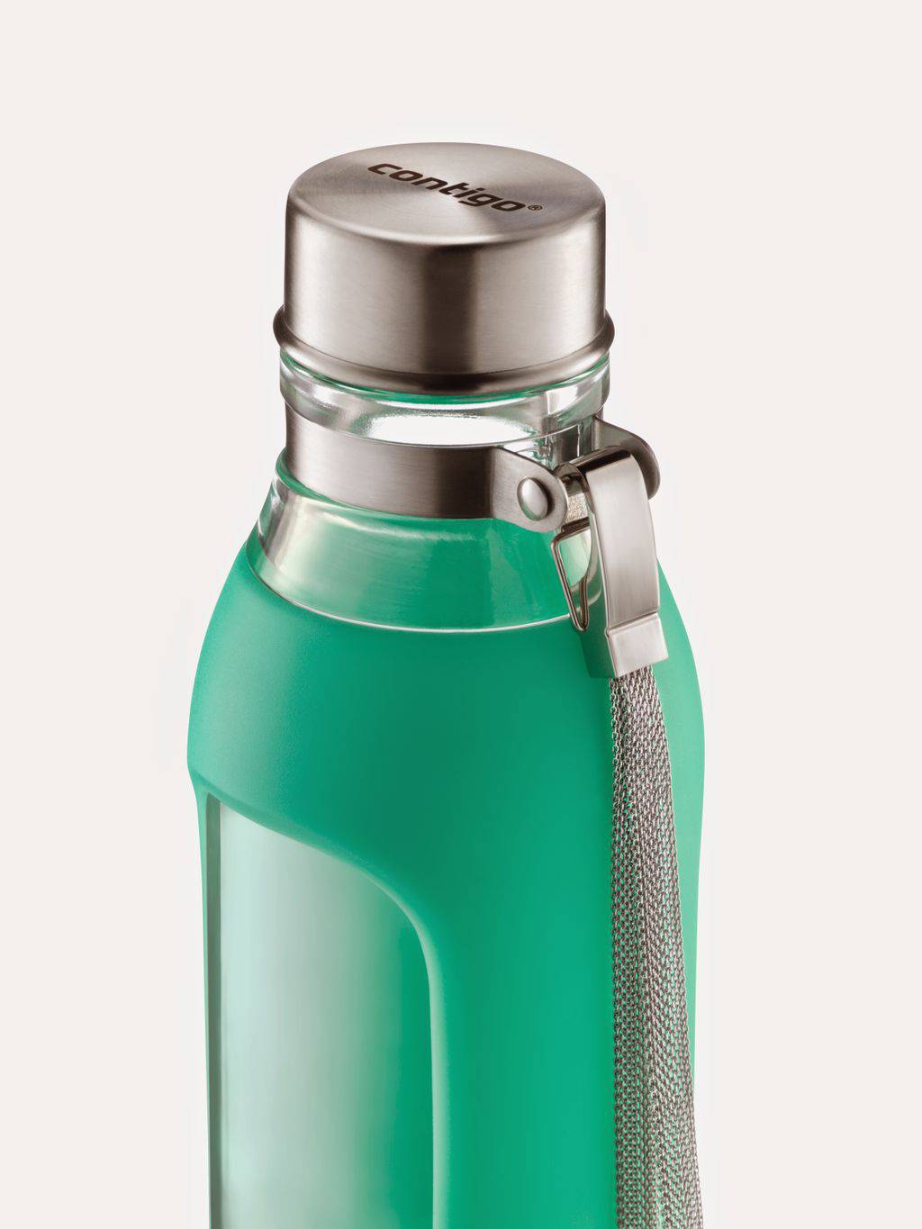 Contigo Purity Glass Water Bottle (20 fl oz, Grayed Jade) 70504