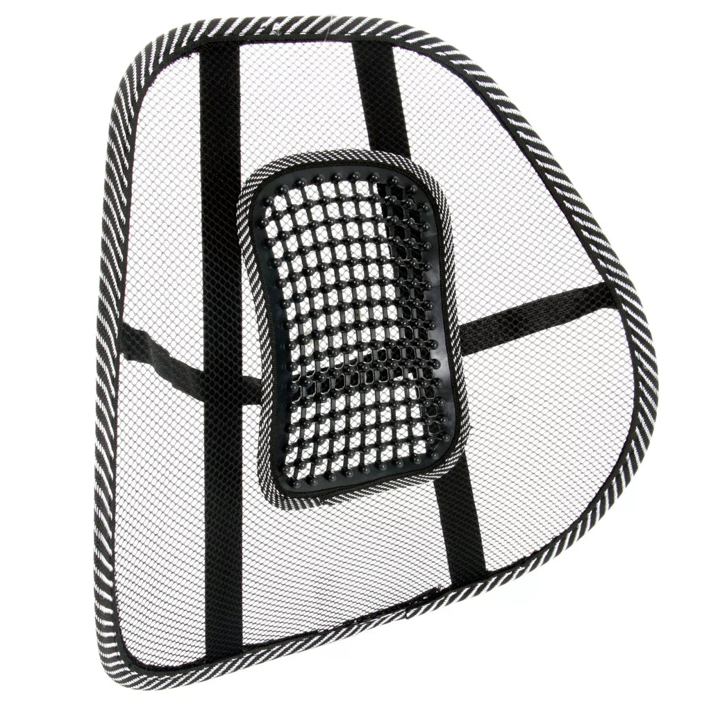 Car Seat Office Chair Massage Back Lumbar Support Mesh Wooden Bead