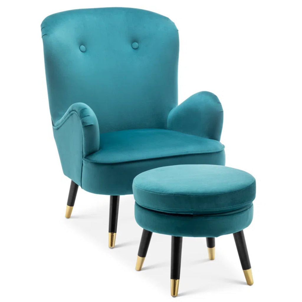 turquoise lounge chair