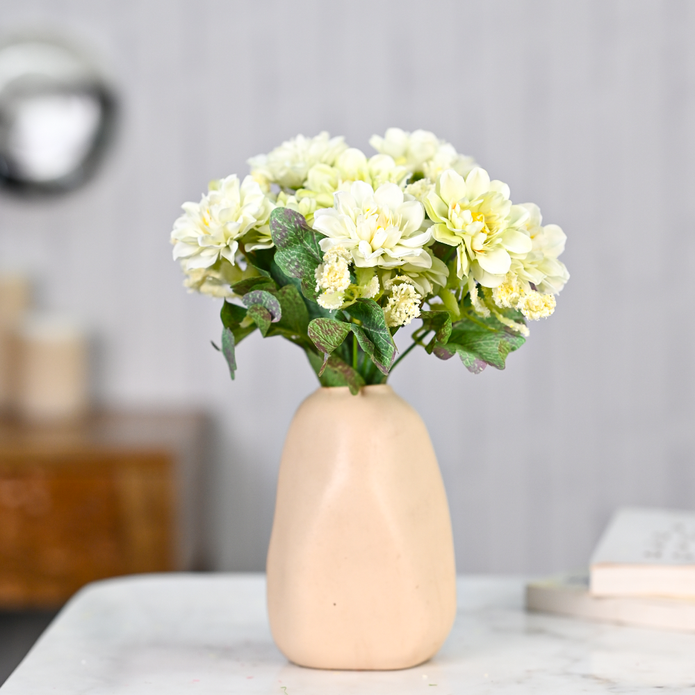 Light Green Jasmine Artificial Flower Bunch Set Of 2 – WallMantra