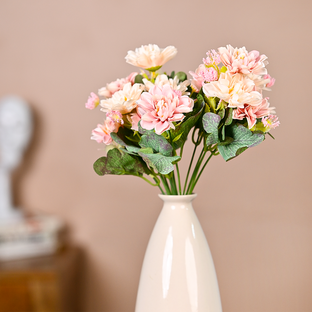 Pink Jasmine Artificial Flower Bunch Set Of 2 – WallMantra