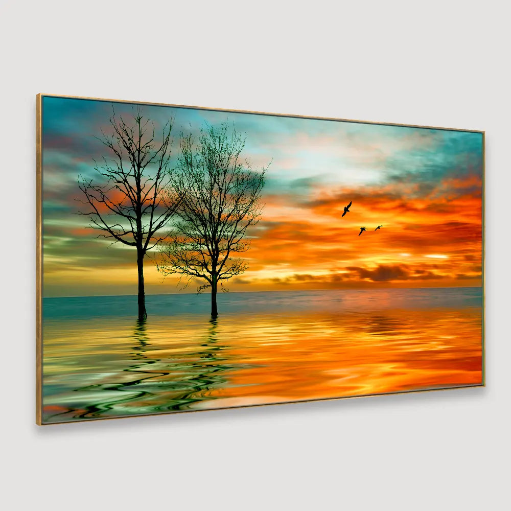 sunset paintings on canvas