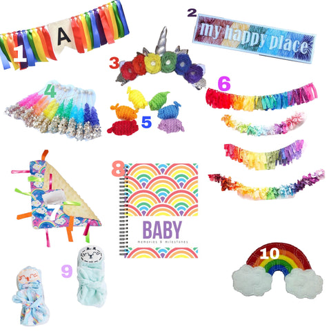 Rainbow Baby shower gift ideas