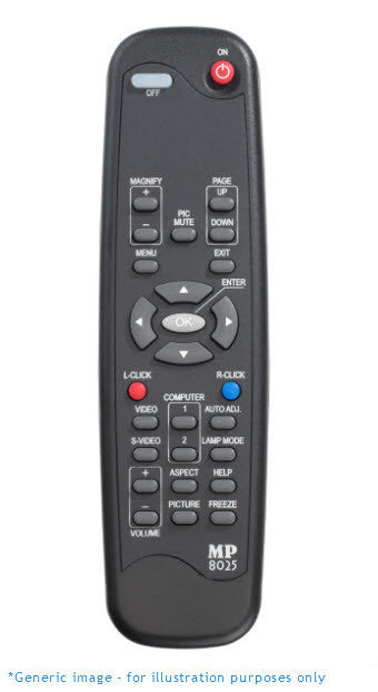 Replacement Remote Control for SONY VPLBW7 projector (RC1240)