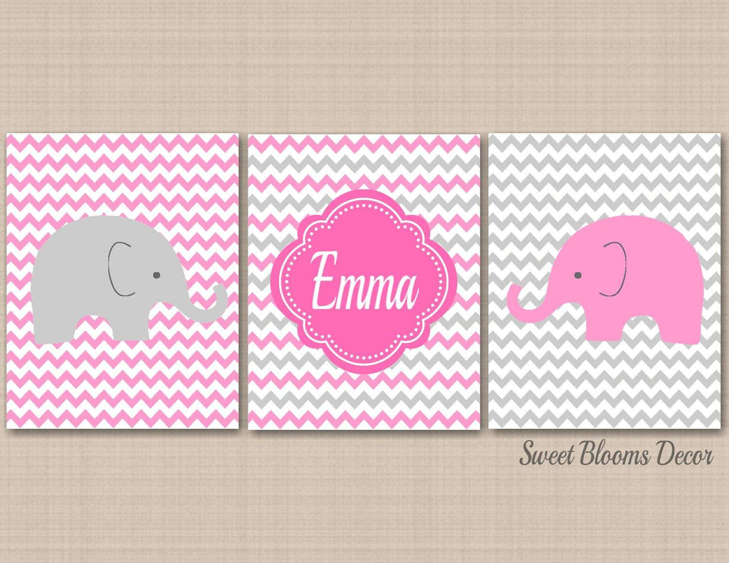 baby girl room elephants