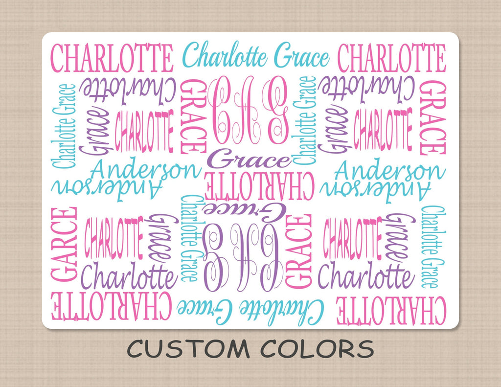 Personalized Baby Blanket Baby Boy Girl Name Blanket Baby Shower