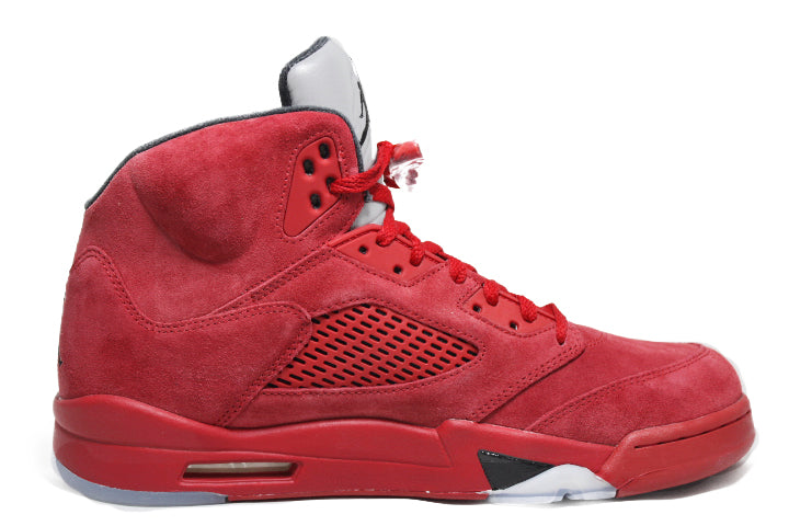 all red 5s jordans