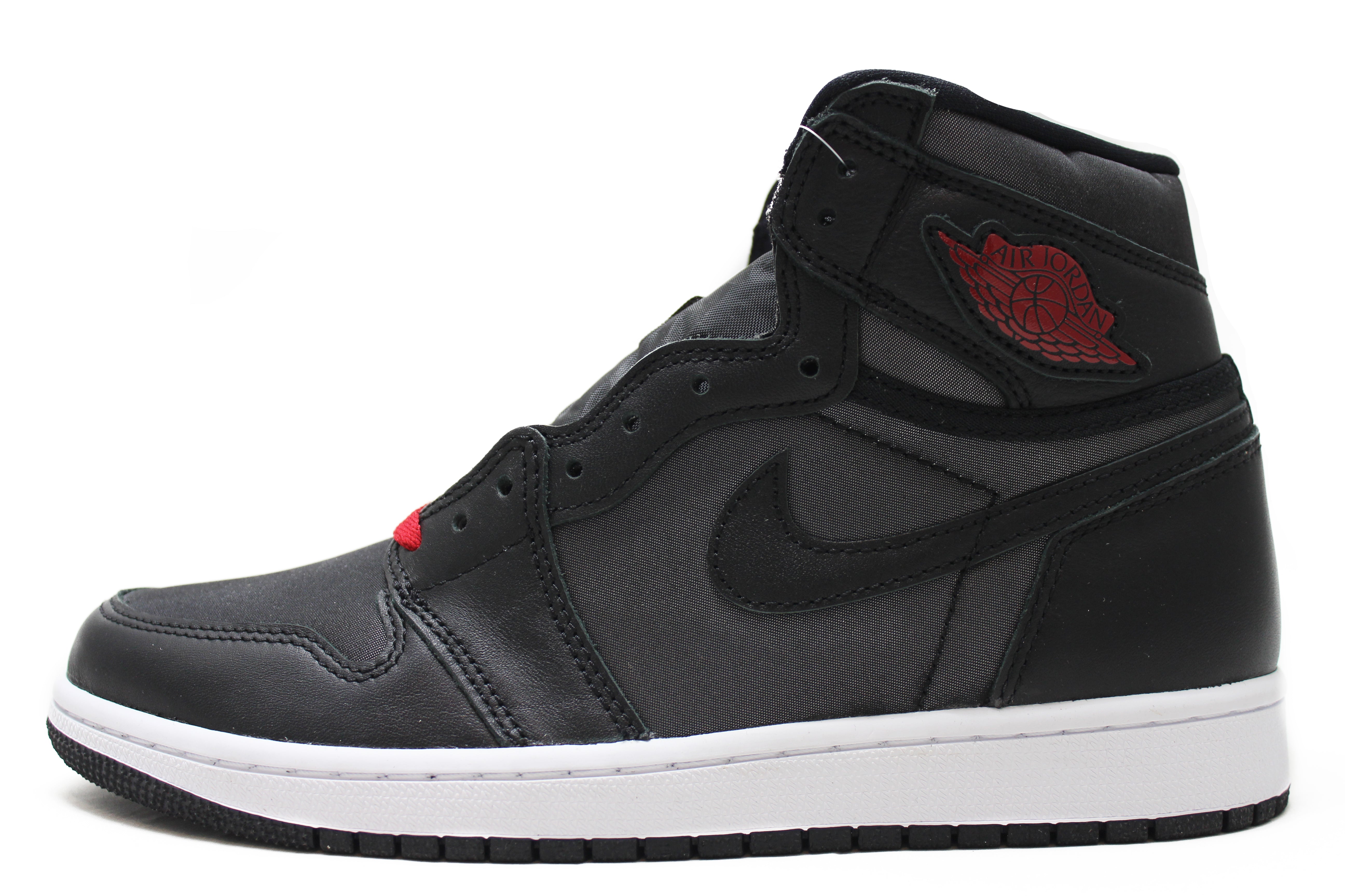 Jordan 1 Retro High Black Satin Gym Red 555088-060 Nike ナイキ